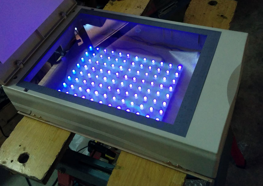 LED UV exposure box 