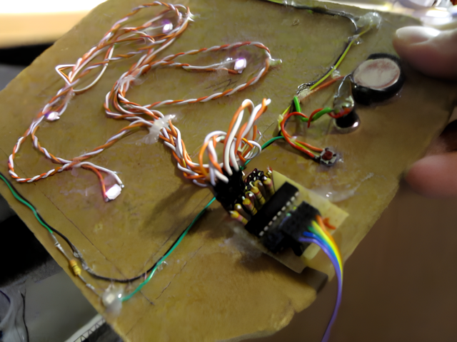 Tracking constellation composed of 4 IR leds